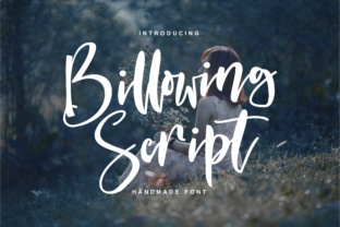 Billowing Script: Redefining Elegance in Design